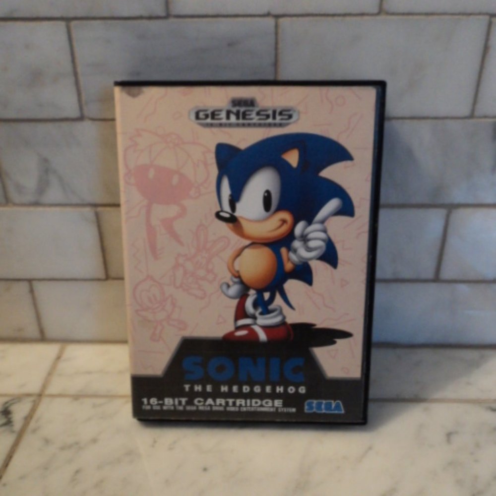 Sega Genesis video game "Sonic The Hedgehog"